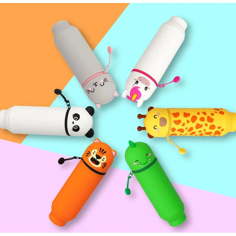 Legami Kawaii 2 in 1 Soft Silicone Pencil Cases