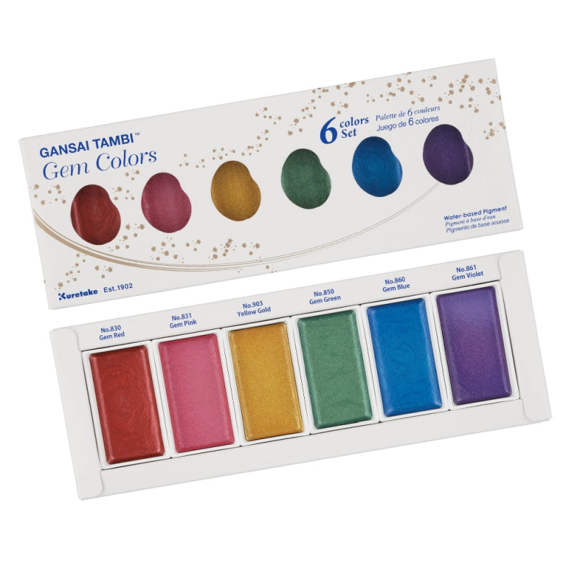 Gansai Tambi Gem Colours (Set of 6)