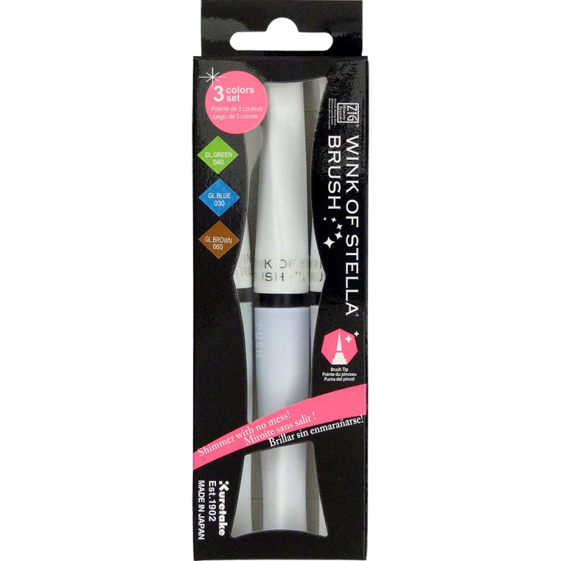 Zig Wink Of Stella Glitter Brush (Landscape) (Set of 3 Colours)