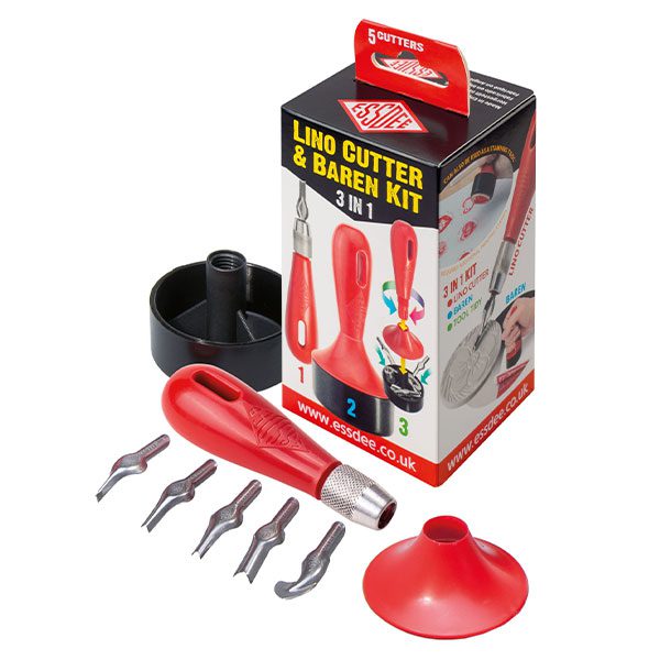 3 in 1 Lino Cutter & Baren Kit