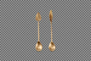 Leaf Spoon Gift Set - Antique Brass (Set of 2)