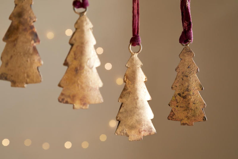 Mishti Tree Baubles - Antique Brass - Small (Set of 4)