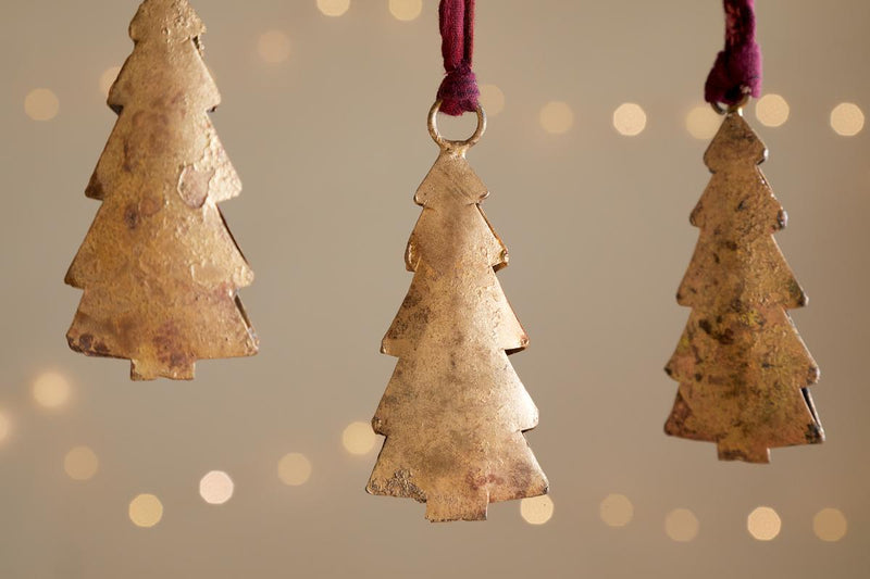 Mishti Tree Baubles - Antique Brass - Small (Set of 4)