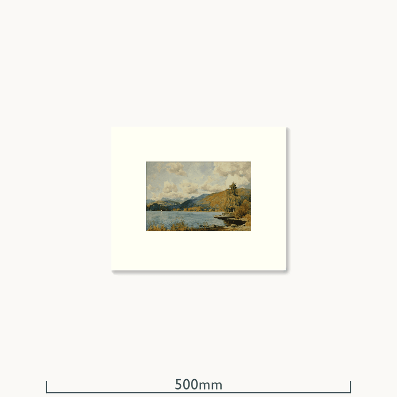 Windermere and Langdale Pikes from Waterhead by Alfred Heaton Cooper (1863 - 1929)