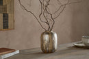 Hamira Recyled Glass vase (Silver Rust)