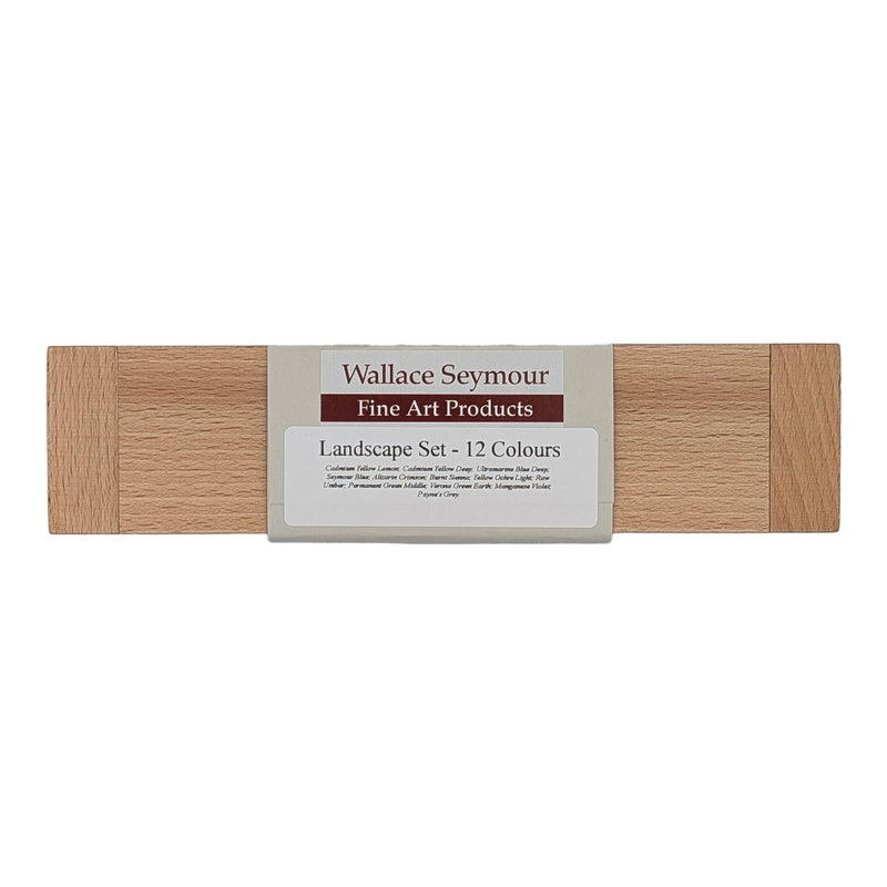 Wallace Seymour Wooden Full Pan Landscape Watercolour Set (Set of 12)