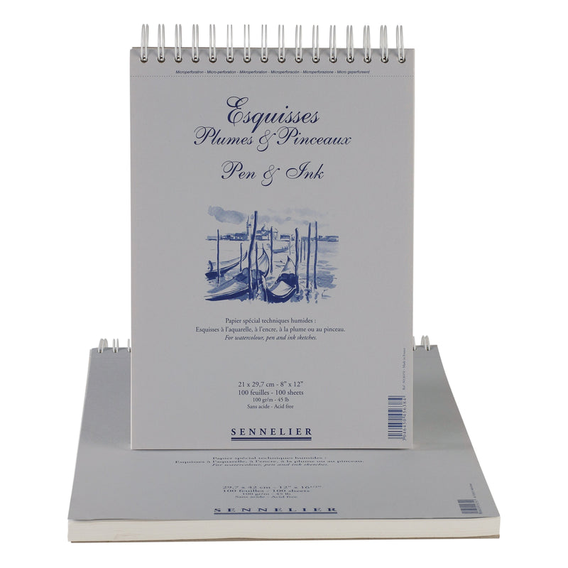 Sennelier Esquisse Plumes and Pincaux Pen and Ink A4 21 X 29.7cm (8 x 11 3/4)