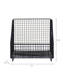 Horton Iron Stacking Storage Box in Black
