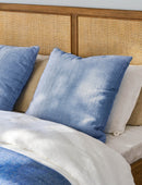 Stockwell Herringbone Cushion Cove Blue Wool