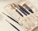 Professional Watercolour Synthetic Sable Brush Roll 8pc
