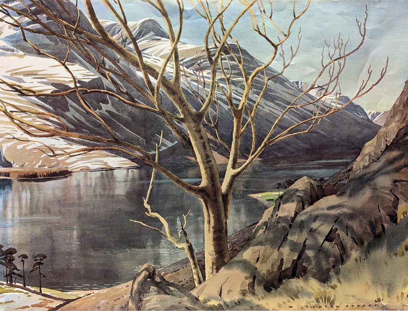 Winter Sun Buttermere by William Heaton Cooper R.I. (1903 - 1995)