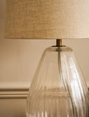 Laurell Clear Glass Table Lamp