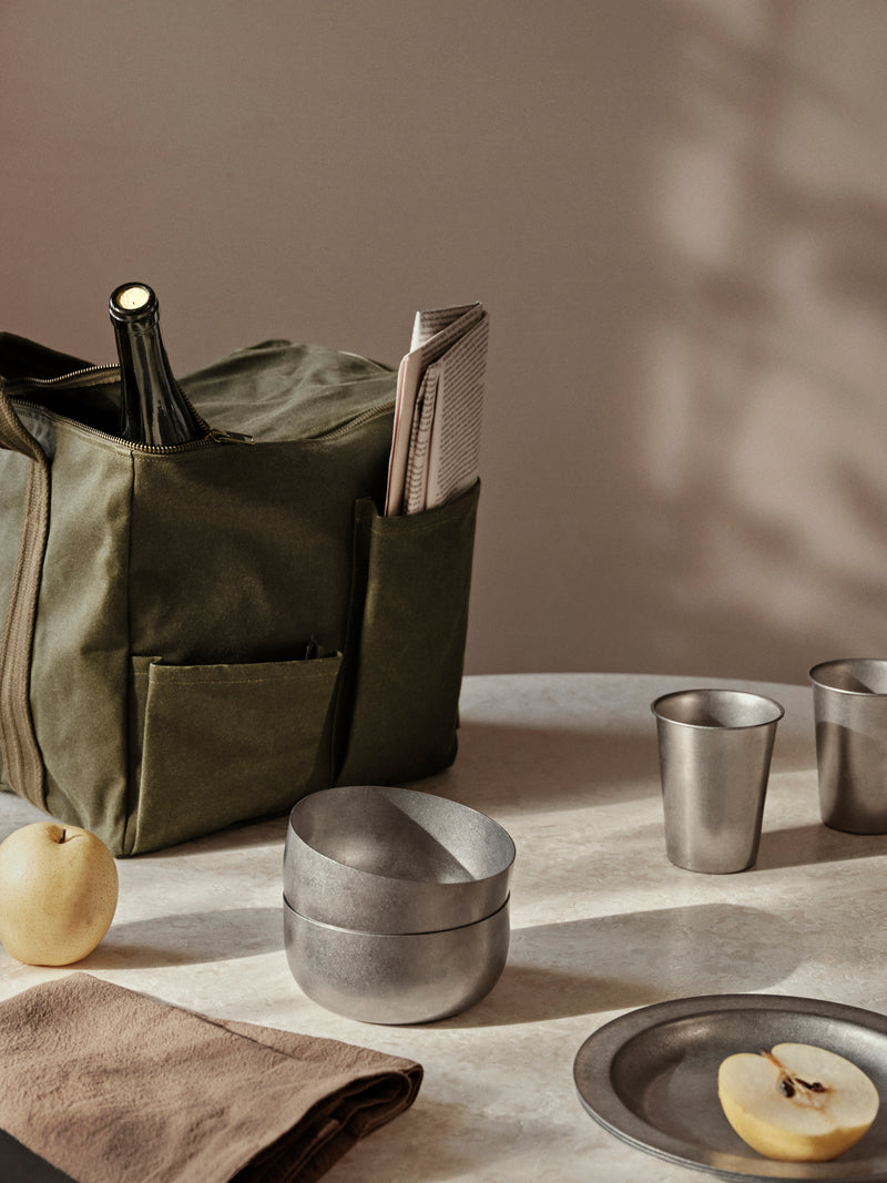 Ferm Living Olive Bark Picnic Bag