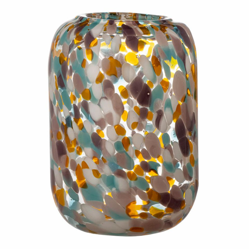 Vidia Glass Vase, Orange