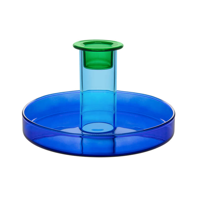 Candle Holder 'Lucy' Blue