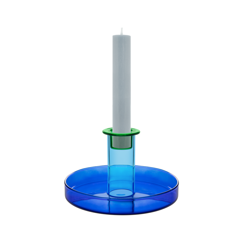 Candle Holder 'Lucy' Blue