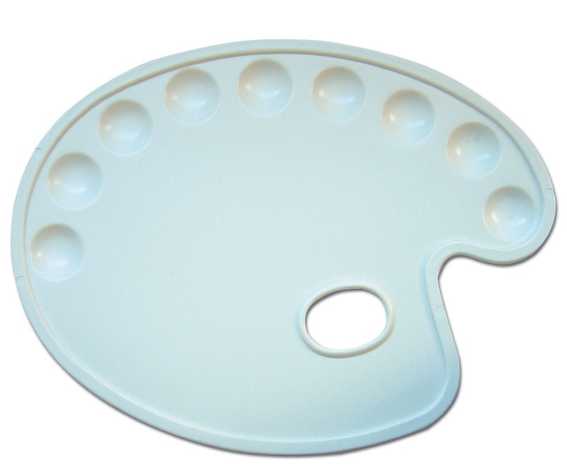 Plastic Oval Kidney Shaped Palette