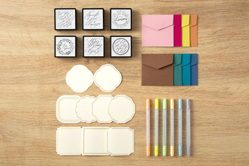 Midori Paintable Stamp Kit - Thank You (Limited Edition)