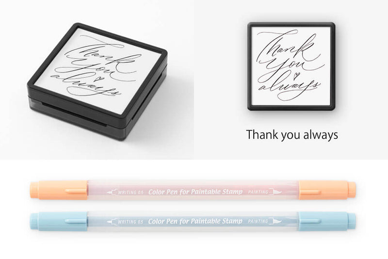 Midori Paintable Stamp Kit - Thank You (Limited Edition)