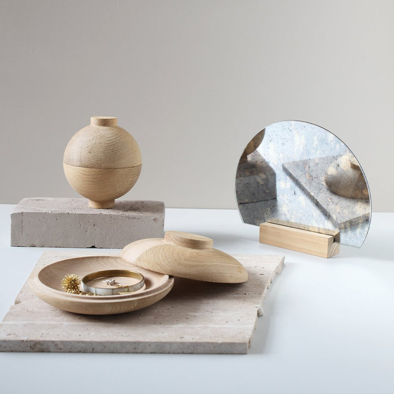 Kristina Dam Natural/Oak Wooden Sphere