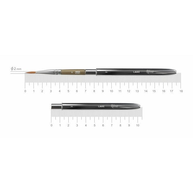 Rosa Travel Brush Lake Sable & Synthetic Mix Round Short Handle (Series 178)