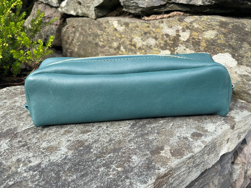 Rhodiarama Genuine Leather Rectangular Pencil Case