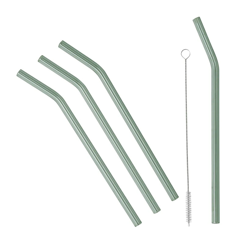 Malle Straws. Glass set of 4.