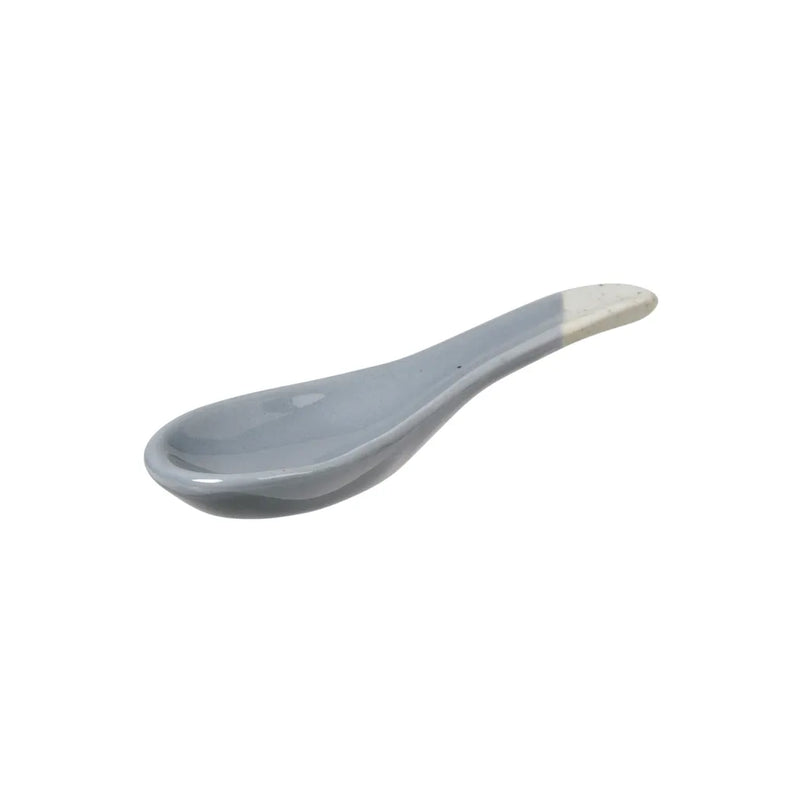 Eli. Stoneware. Teaspoon. Soft Blue.