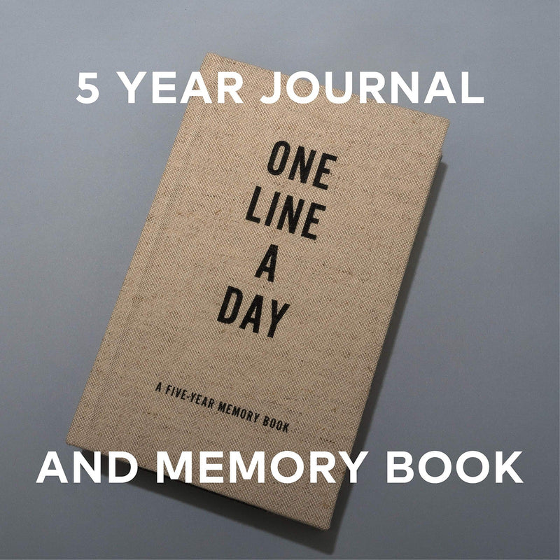 One Line a Day : A Five-Year Memory Journal (Canvas) by Chronicle Books