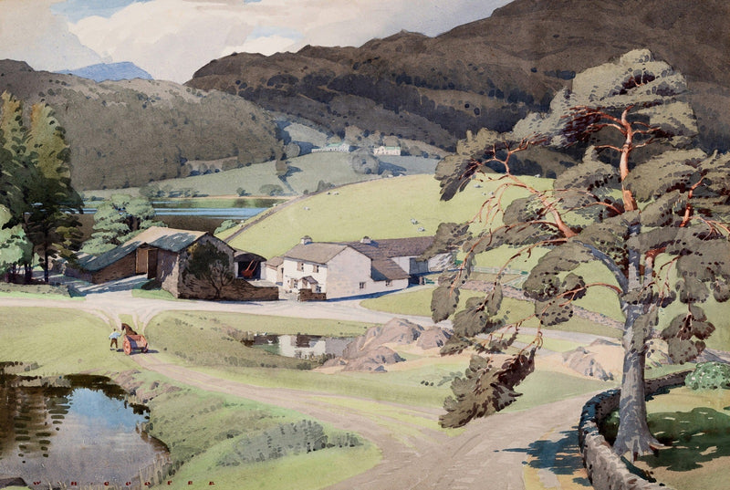 How Top Farm, Grasmere by William Heaton Cooper R.I. (1903 - 1995)