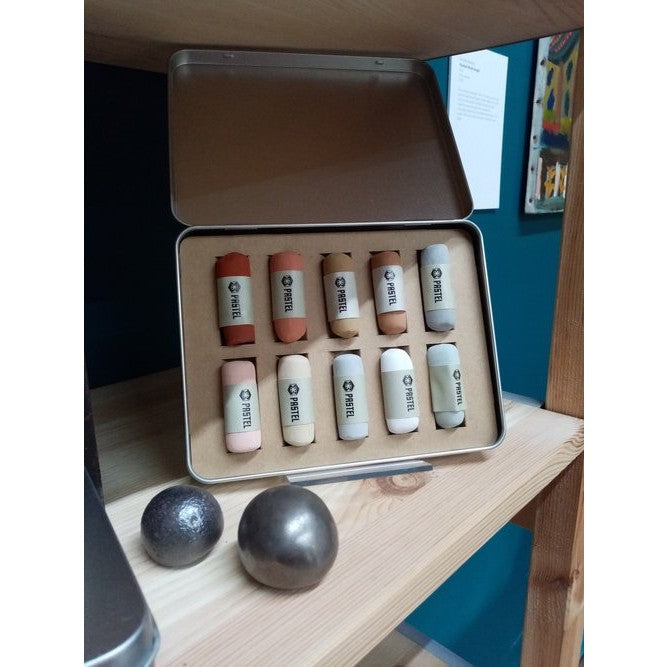 Florence Paintmakers Hand-Rolled Pastels - Palette Tin (Set of 10)