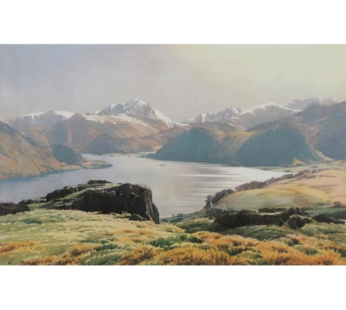 Ullswater from Gowbarrow Fell by William Heaton Cooper R.I. (1903 - 1995) (Bespoke)